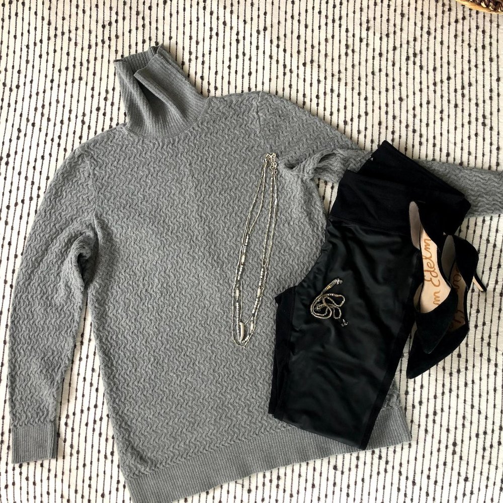 Land's End Gray Tunic Turtleneck, XL TALL